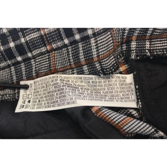 Forever 21 men's tapered leg plaid drawstring pull‎ on pants XL - Picture 12 of 16